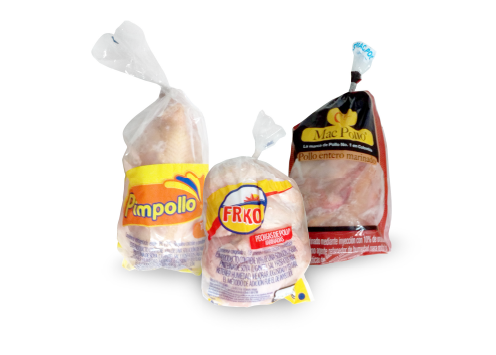 Bags for chicken, poultry and frozen meat packages