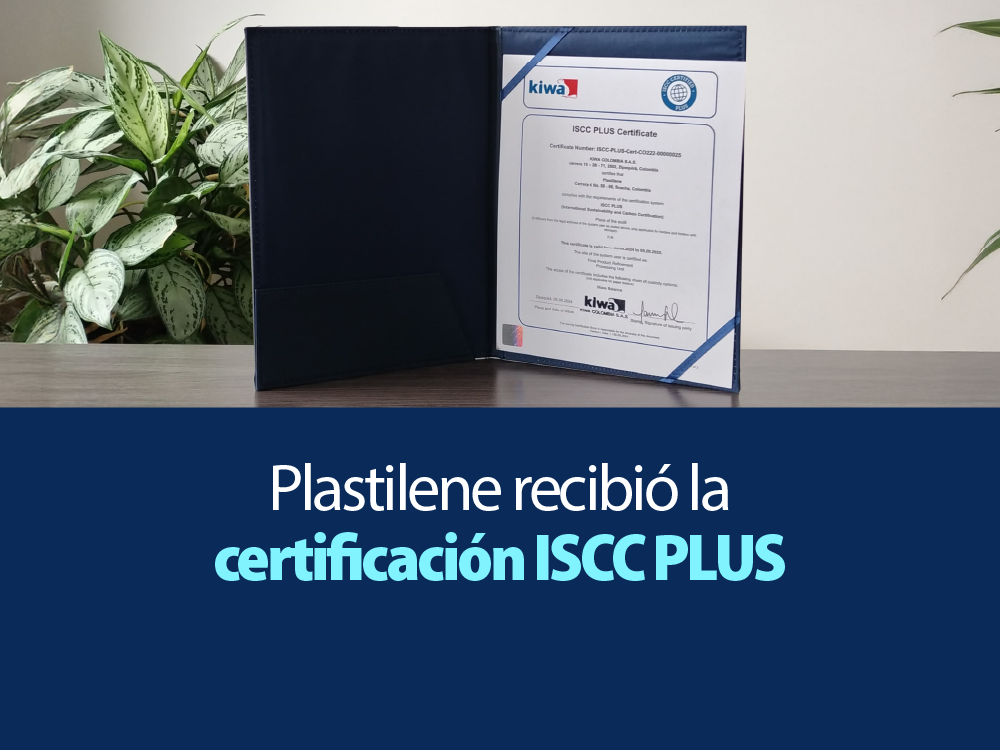 Plastilene receives the ISCC PLUS International Certification